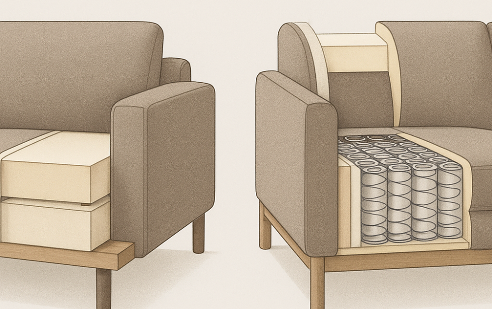 Sofa mit Kaltschaum oder Federkern?<span> – Welche Polsterung ist die bessere Wahl?</span>