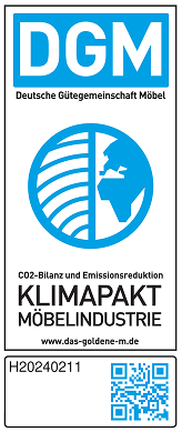 Deutsche Gütegemeinschaft Möbel - Klimapakt Möbelindustrie. www-das-goldene-m.de