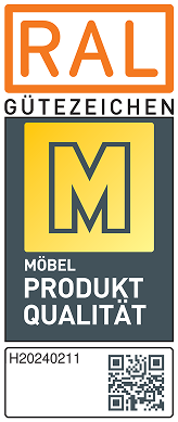 RAL Gütezeichen Möbel Produkt Qualität goldenes M.