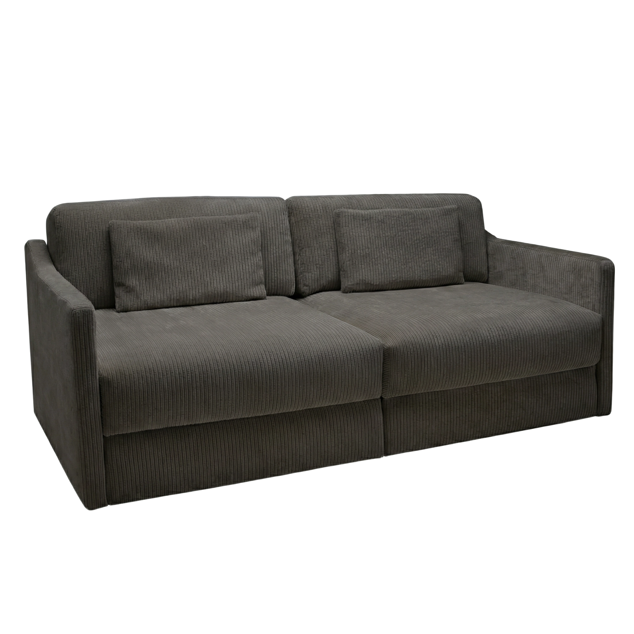 Ernst Schlafsofa Stoff Breitcord Anthrazit